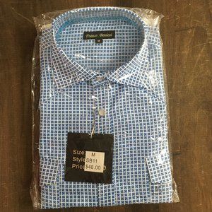 NWT Tailored Slim Fit Dress Shirt Franco Benicci